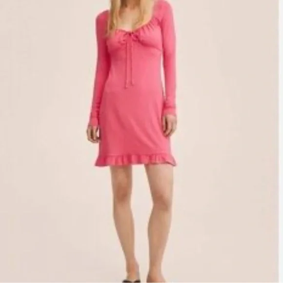 Mango Ruffle Trim Dress - Picture 3 of 13